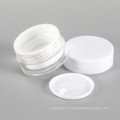 25g Luxury New Design Cosmetic Plastic Cream Container Acrylic White Double Wall Cosmetic Lip Balm Jar